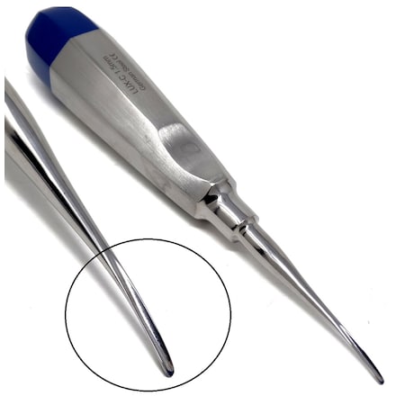 A2Z Scilab Dental Luxating Elevator Curved 1.5mm, Blue Handle A2Z-ZR824